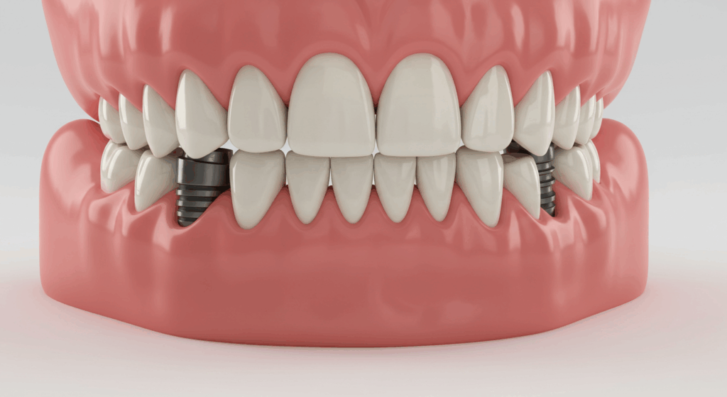 Tam Dişsizlik İçin Sabit Çözüm: All-on-Four/Six. Stratejik ve açılı implant yerleşimi sayesinde kemik greftleme ihtiyacını azaltan, aynı gün geçici sabit diş imkanı sunan en kapsamlı ve yüksek kategorili implant çözümü.